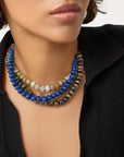 Refined Stone Bead Necklace
