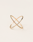 Braided X Ring by ABLE - gold-filled