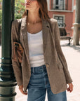 Evan Check Blazer - Dark Chocolate
