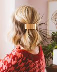 Brushed Bronze Bar Hair Clip