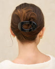 Black Flat Cloud Clip - Medium