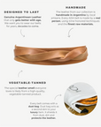 Midi Wrap Belt - Tan