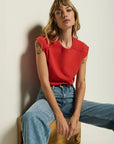 Perry Muscle Tee by Nation - Aurora Red