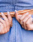 Midi Wrap Belt - Tan