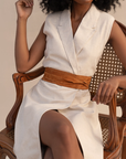 Wrap Belt - Rusty Cognac Suede