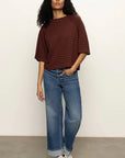Boxy Raglan Tee Shirt - Chicory