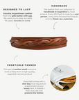 Midi Wrap Belt - Cognac