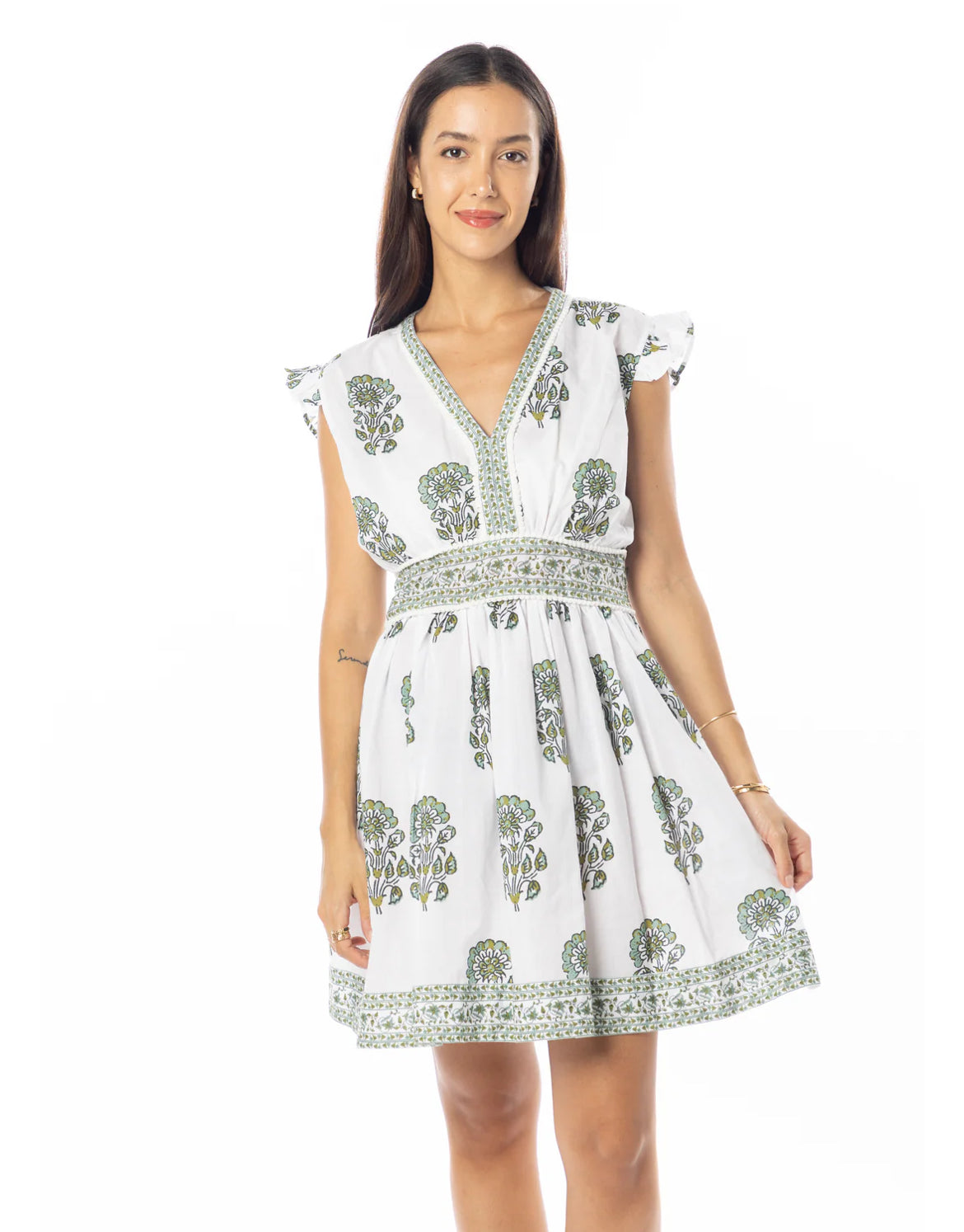 Celine Mini Dress | Green Tea | Spring | Summer