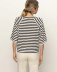 Boxy Raglan Tee Shirt - Stripe