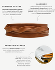 Wrap Belt - Cognac