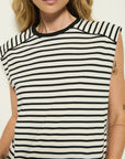 Perry Muscle Tee - Cross Walk Stripe
