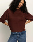 Boxy Raglan Tee Shirt - Chicory