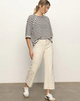 Boxy Raglan Tee Shirt - Stripe