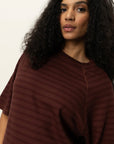 Boxy Raglan Tee Shirt - Chicory
