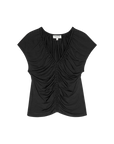 Dona V-Neck Top in Black