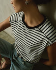 Perry Muscle Tee - Cross Walk Stripe