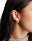 Chunky Column Hoop Earrings