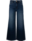 Pair of blue jeans on a white background