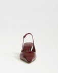 Bianka Slingback Pumps in French Merlot Patent Leather - Sam Edelman
