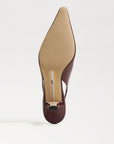 Bianka Slingback Pumps in French Merlot Patent Leather - Sam Edelman
