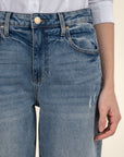Ashley Slouchy Barrel Straight Leg Jean - Leadership Wash