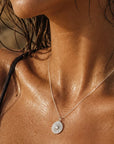 Rue Sunburst Disc Necklace