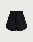 Black shorts on a light gray background