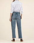 Ashley Slouchy Barrel Straight Leg Jean - Leadership Wash