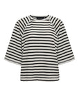 Boxy Raglan Tee Shirt - Stripe