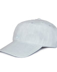 Light blue baseball cap on a white background