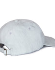 Light gray baseball cap on a white background