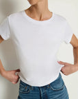 Goldie Boxy Tee - White