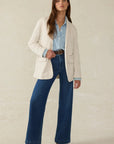 Faherty Inlet Knit Blazer - Light Oatmeal Melange