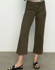 Marine - Wide Leg Stretch Denim Pant