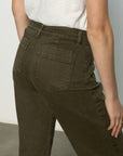 Marine - Wide Leg Stretch Denim Pant