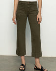 Marine - Wide Leg Stretch Denim Pant