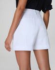 Stretch Twill Short - 5" in White