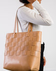 ABLE Mamuye Woven Leather Tote