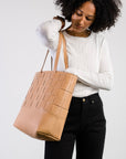 ABLE Mamuye Woven Leather Tote