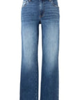 Blue jeans on a white background