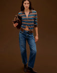 Lexi Bowed Straight Jeans - Moonwave