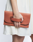 Mare Leather Handle Clutch by ABLE