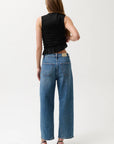 Kyra Bowed Ankle Wide Leg - Soho Wash