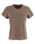 Brown t-shirt on a white background