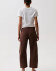 Sabrina Curved Utility Pant - Brown