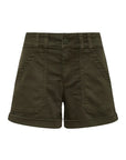 Green shorts on a white background
