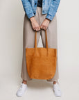 Selam Leather Magazine Tote by ABLE