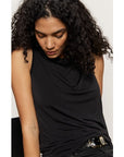 Soft Cowl Neck Shell - Black