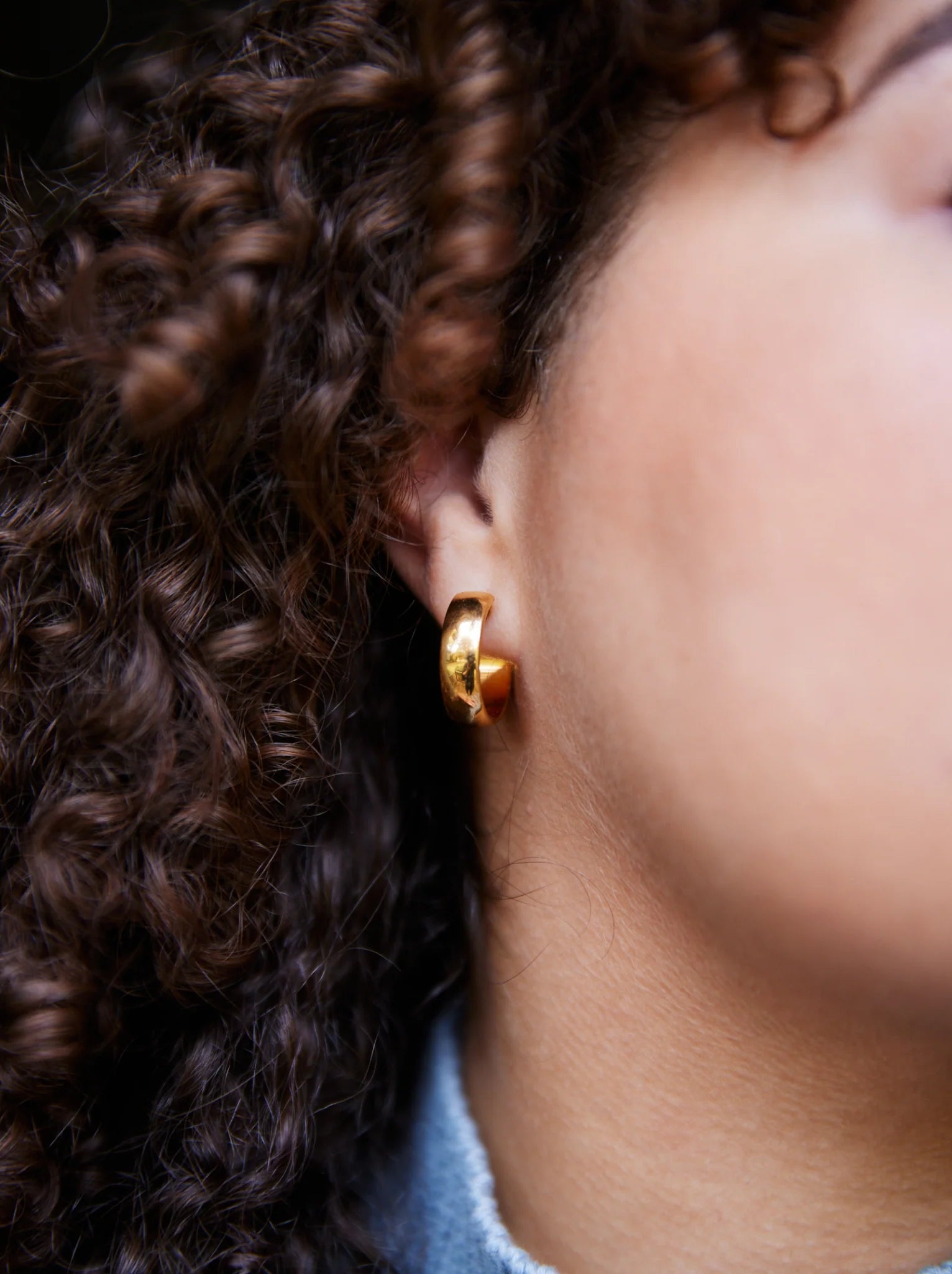 Stride Hoops by ABLE - Gold Plated