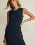 Sandbar Crochet Mini Dress in Navy